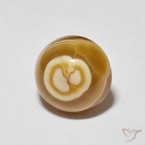 Ágata Multicolor natural de 8.27 ct, Redondo, Opaco