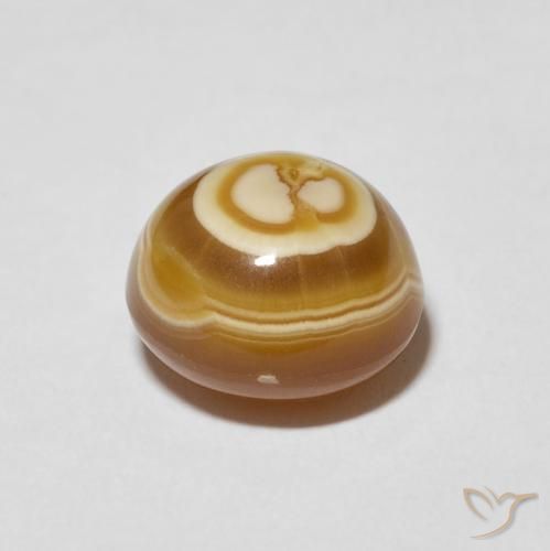 Ágata Multicolor natural de 8.27 ct, Redondo, Opaco