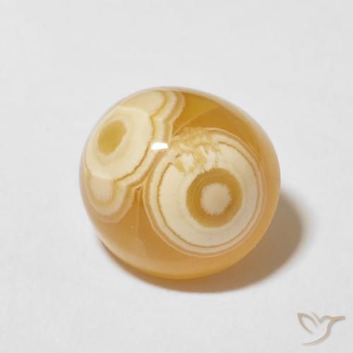 Ágata Multicolor natural de 6.67 ct, Ovalada, Opaco