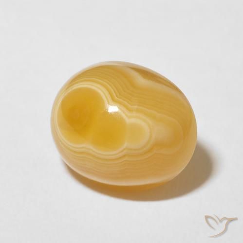 Ágata Multicolor natural de 8.93 ct, Ovalada, Opaco