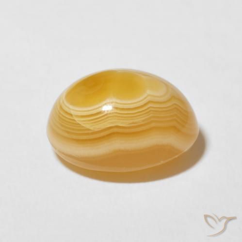 Ágata Multicolor natural de 8.93 ct, Ovalada, Opaco