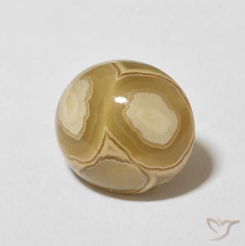 Ágata Multicolor natural de 7.32 ct, Ovalada, Opaco