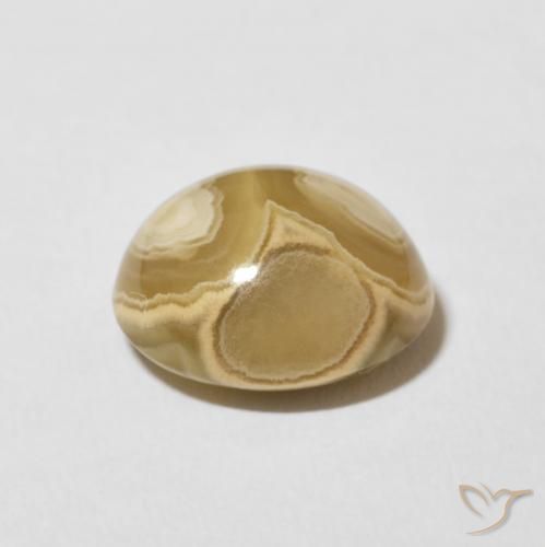 Ágata Multicolor natural de 7.32 ct, Ovalada, Opaco