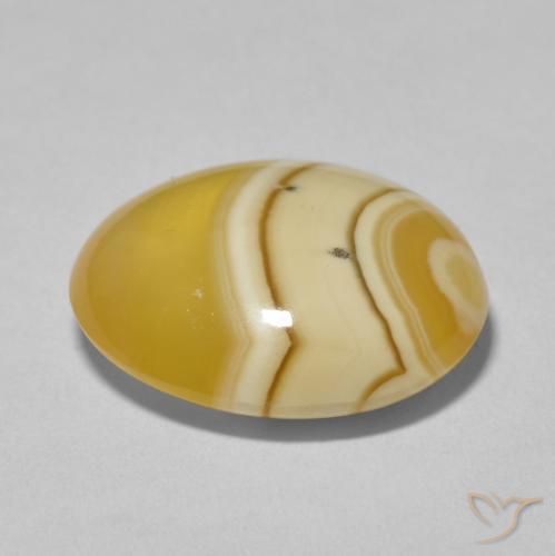 Ágata Multicolor natural de 12.25 ct, Ovalada, Opaco