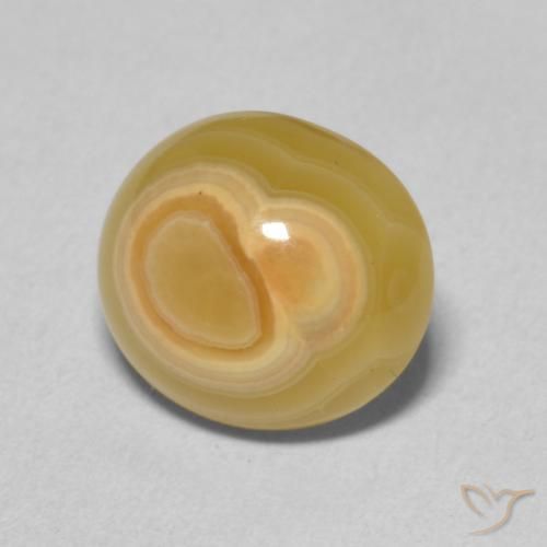 Ágata Multicolor natural de 5.20 ct, Ovalada, Opaco