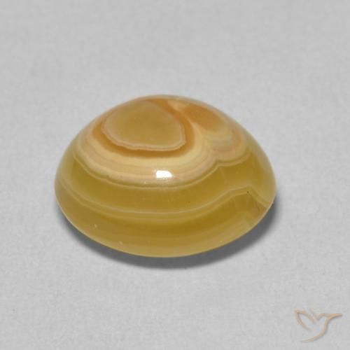Ágata Multicolor natural de 5.20 ct, Ovalada, Opaco