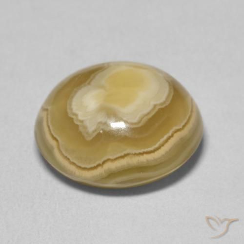 Ágata Multicolor natural de 7.68 ct, Ovalada, Opaco
