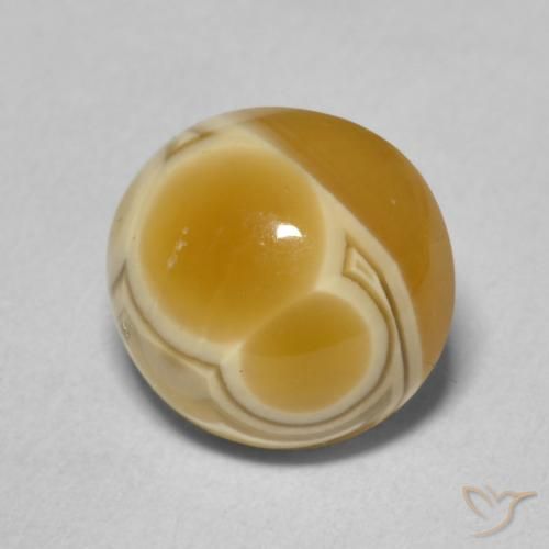 Ágata Multicolor natural de 6.55 ct, Redondo, Opaco