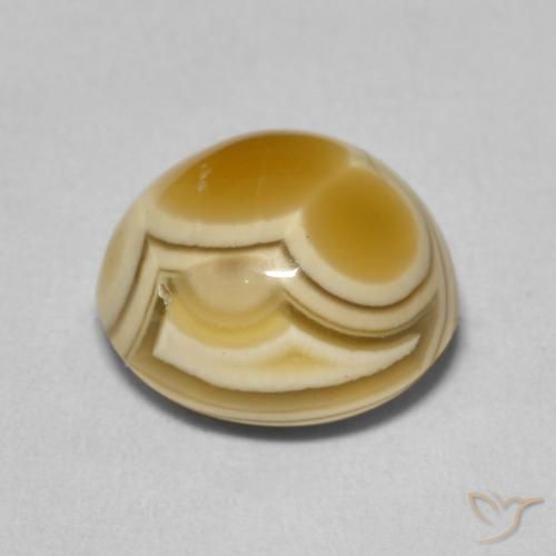 Ágata Multicolor natural de 6.55 ct, Redondo, Opaco