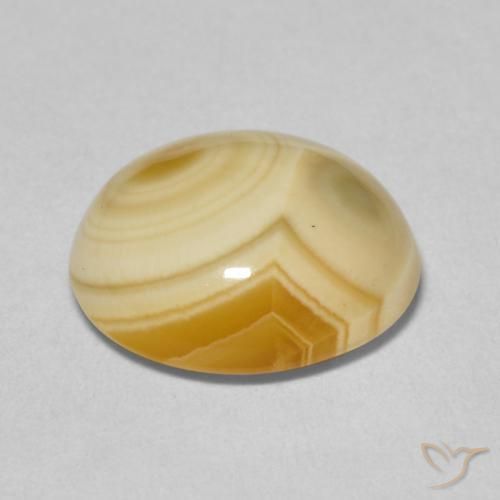 Ágata Multicolor natural de 5.62 ct, Ovalada, Opaco