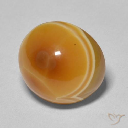 Ágata Multicolor natural de 11.03 ct, Ovalada, Opaco