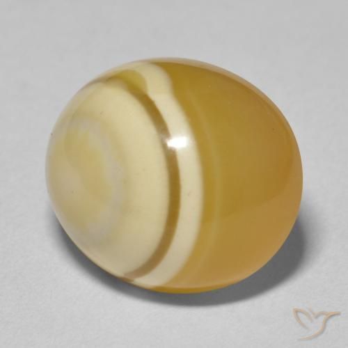 Ágata Multicolor natural de 12.09 ct, Ovalada, Opaco
