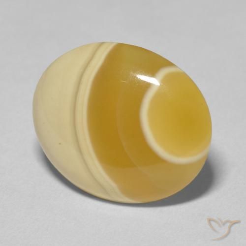 Ágata Multicolor natural de 8.04 ct, Ovalada, Opaco