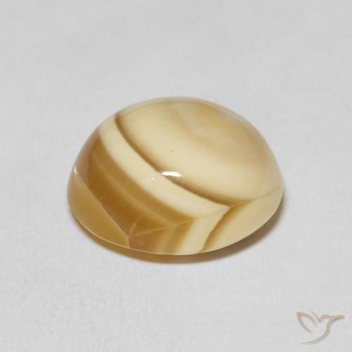 Ágata Multicolor natural de 10.01 ct, Ovalada, Opaco