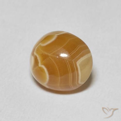 Ágata Multicolor natural de 3.84 ct, Ovalada, Opaco