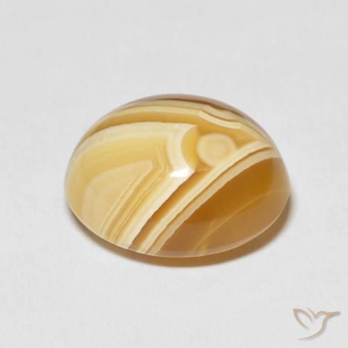 Ágata Multicolor natural de 17.00 ct, Ovalada, Opaco