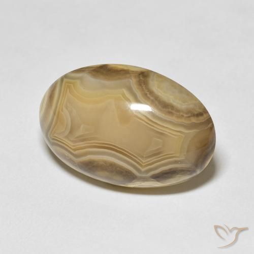 Ágata Multicolor natural de 26.72 ct, Ovalada, Opaco
