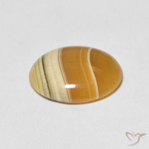 Ágata Multicolor natural de 5.42 ct, Ovalada, Opaco