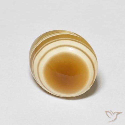 Ágata Multicolor natural de 6.30 ct, Ovalada, Opaco