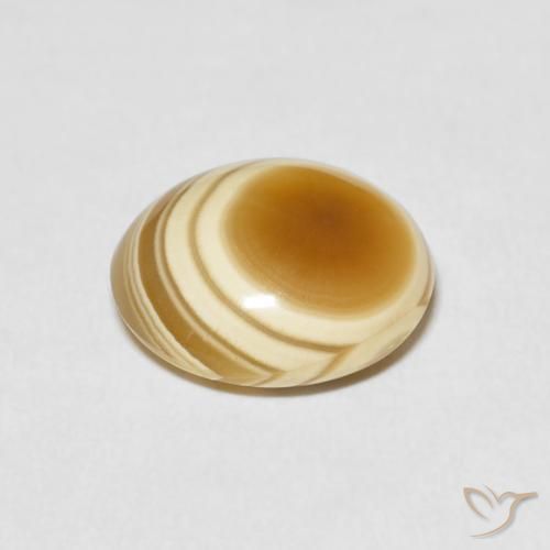 Ágata Multicolor natural de 6.30 ct, Ovalada, Opaco