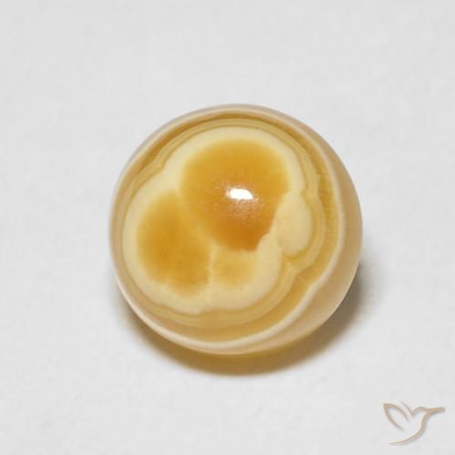 Ágata Multicolor natural de 3.46 ct, Redondo, Opaco