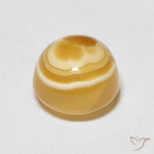 Ágata Multicolor natural de 3.46 ct, Redondo, Opaco