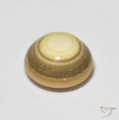Ágata Multicolor natural de 10.03 ct, Redondo, Opaco