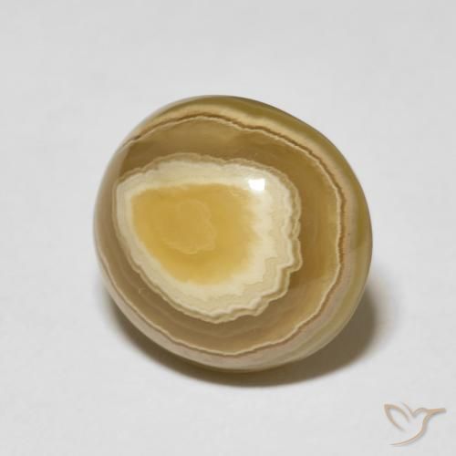 Ágata Multicolor natural de 11.55 ct, Ovalada, Opaco