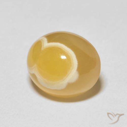 Ágata Multicolor natural de 6.86 ct, Ovalada, Opaco