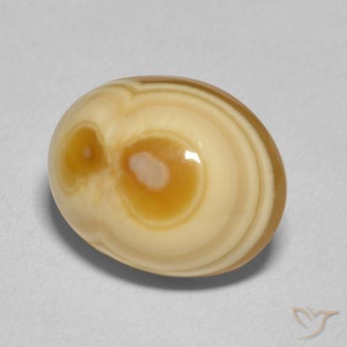 Ágata Multicolor natural de 8.91 ct, Ovalada, Opaco