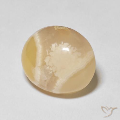 Ágata Multicolor natural de 18.85 ct, Ovalada, Opaco