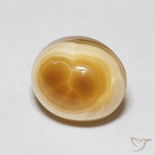 Ágata Multicolor natural de 6.50 ct, Ovalada, Opaco