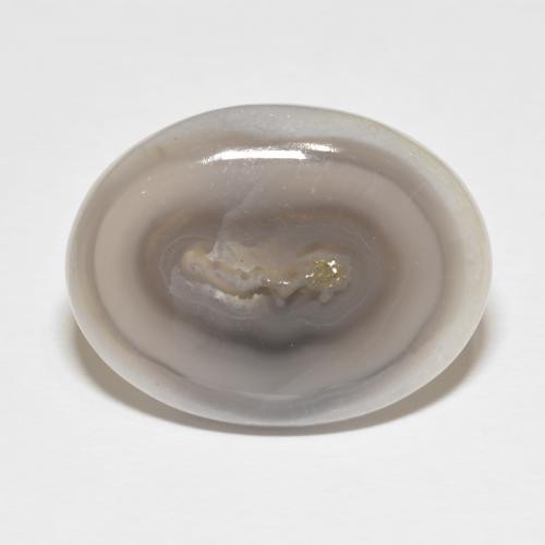 27.92ct Natural Blanco apagado Ágata, Ovalada, Opaco