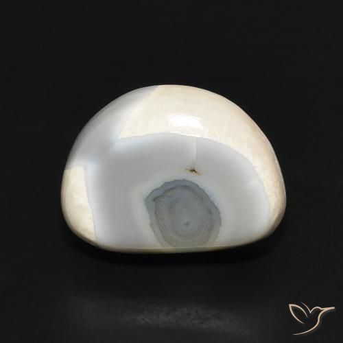 6.67ct Natural Blanco multicolor Ágata, Elegante, Opaco, Photo A