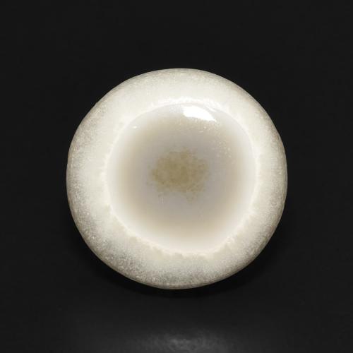 6.31ct Natural Blanco multicolor Ágata, Redondo, Opaco