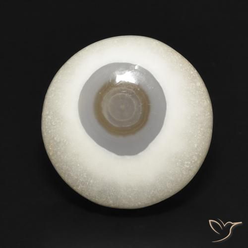 14.01ct Natural Blanco multicolor Ágata, Redondo, Opaco