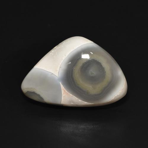 11.86ct Natural Blanco multicolor Ágata, Elegante, Opaco