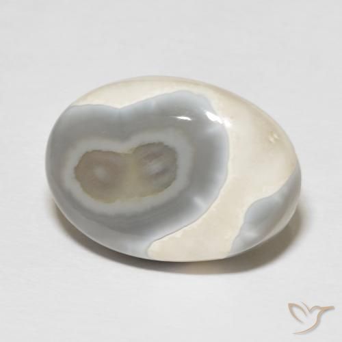 Ágata Multicolor natural de 14.42 ct, Ovalada, Opaco