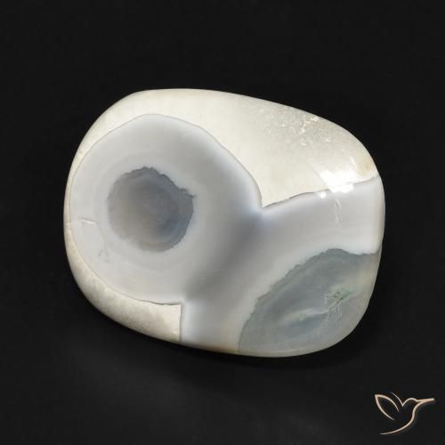 Ágata Blanco multicolor natural de 8.05 ct, Forma Cojín, Opaco