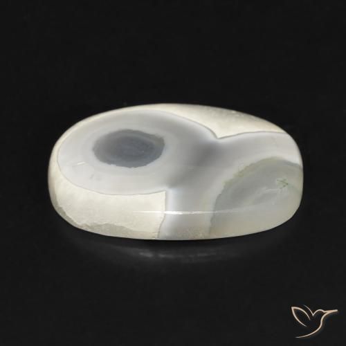 Ágata Blanco multicolor natural de 8.05 ct, Forma Cojín, Opaco