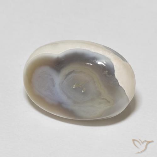 Ágata Multicolor natural de 11.46 ct, Ovalada, Opaco