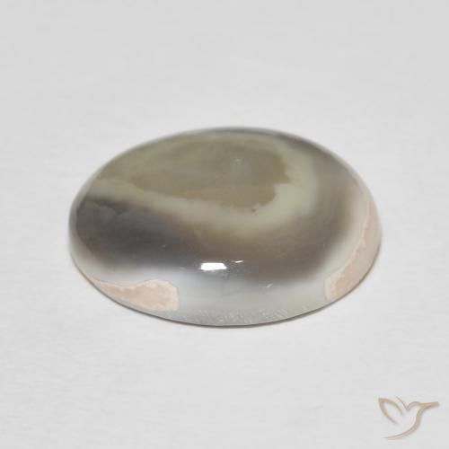 Ágata Multicolor natural de 11.77 ct, Ovalada, Opaco