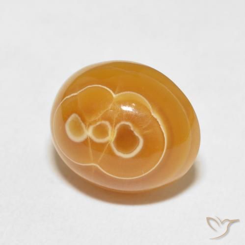 Ágata Multicolor natural de 7.67 ct, Ovalada, Opaco