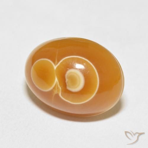 Ágata Multicolor natural de 11.58 ct, Ovalada, Opaco