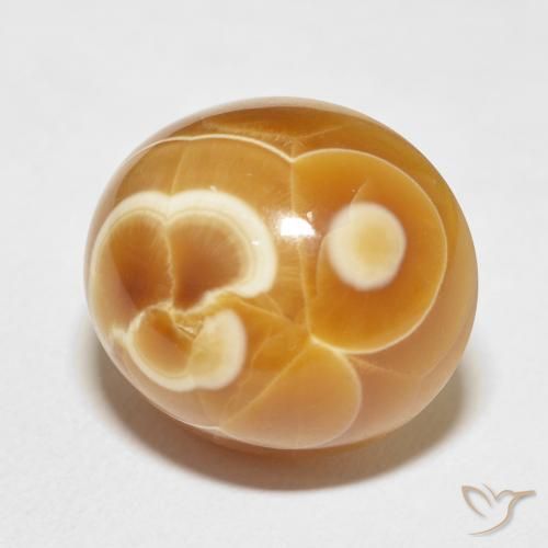 Ágata Multicolor natural de 24.26 ct, Ovalada, Opaco