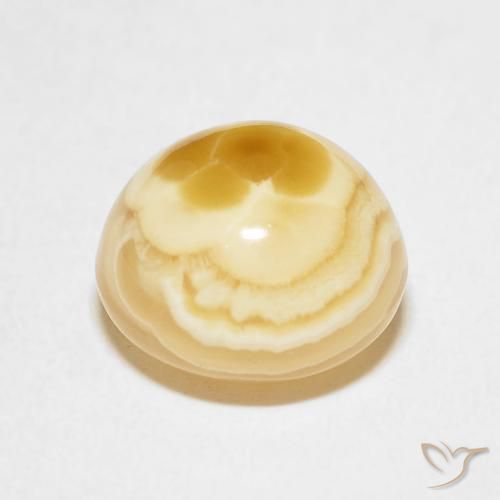 Ágata multicolor natural de 5,40 ct, corte redondo, opaco