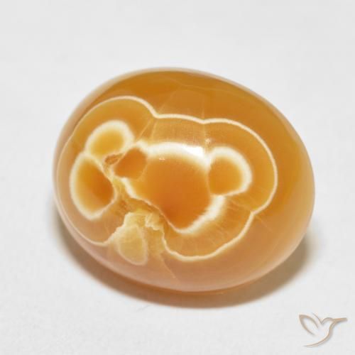 Ágata Multicolor natural de 16.86 ct, Ovalada, Opaco