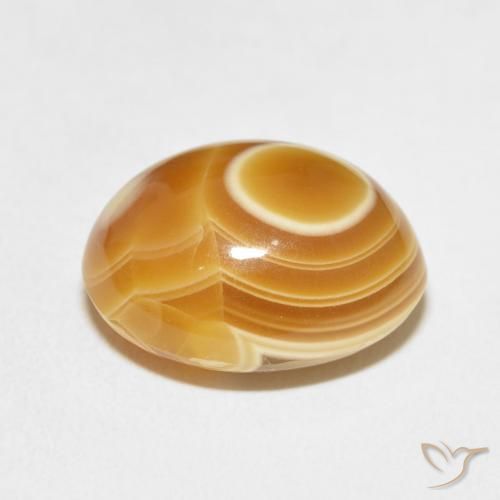Ágata Multicolor natural de 10.98 ct, Ovalada, Opaco