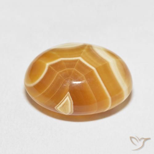Ágata Multicolor natural de 16.00 ct, Ovalada, Opaco