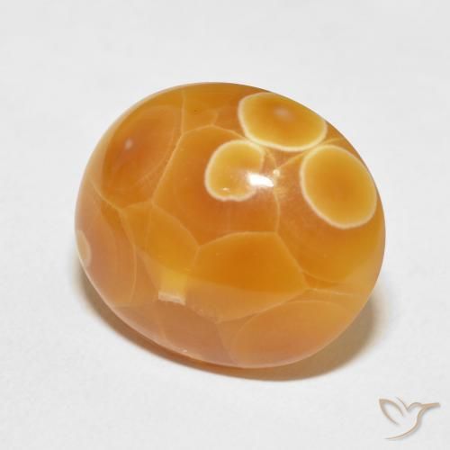 Ágata Multicolor natural de 17.46 ct, Ovalada, Opaco